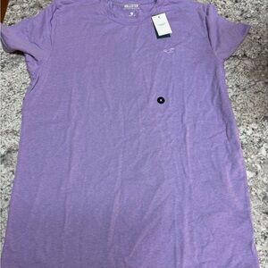 Hollister Soft Lavender Short Sleeve Tee